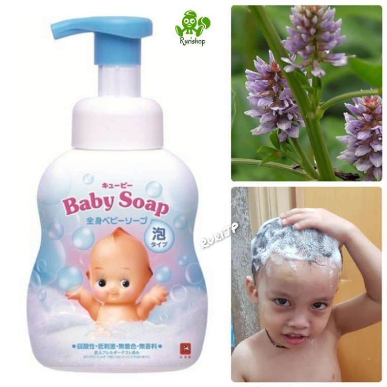 Sữa tắm gội tạo bọt Baby Soap nội địa Nhật