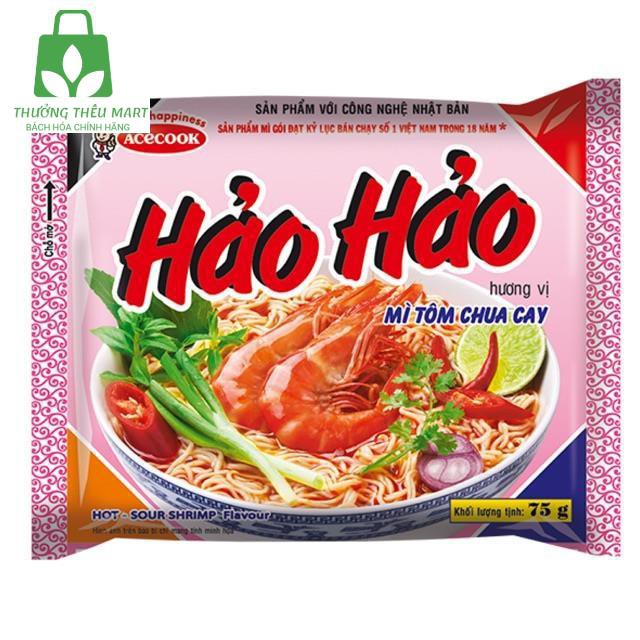5 gói x 75g MÌ TÔM CHUA CAY HẢO HẢO