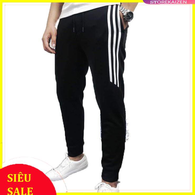 Quần Thể Thao Sọc l Quần Thể Thao Nỉ 3 Sọc Cho Cả Nam và Nữ Từ (40-82kg) Form Chuẩn, Chất Dày Đẹp | BigBuy360 - bigbuy360.vn