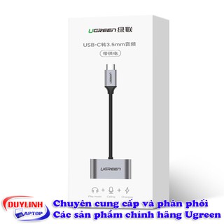 Cáp USB Type C to Audio 3.5mm và cổng sạc Ugreen 50596