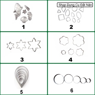 Bộ khuôn cắt hình thù, khuôn cắt đất sét, khuôn cắt củ quả, khuôn cắt bánh