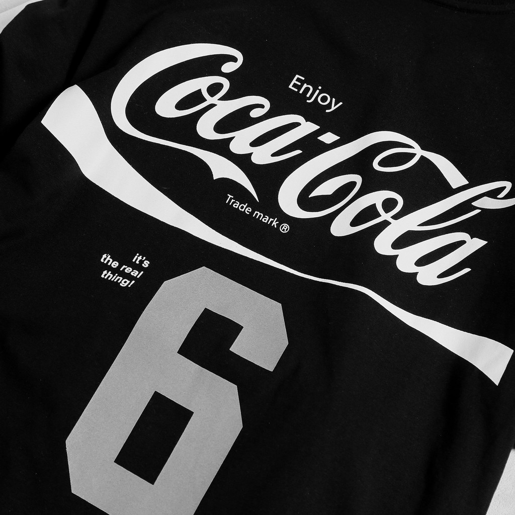 Áo Thun Nam Cổ Tròn Parkaa x Coke Áo phông đen chính hãng Chất vải cotton stretch Form slim logo sắc nét