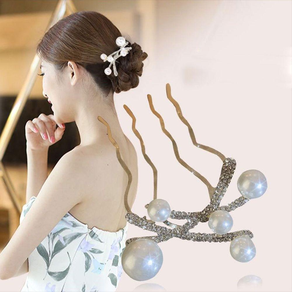 Lược Cài Tóc Đính Ngọc Trai Giả Dáng Dài Phong Cách Nhật Hàn Ngọt Ngào Thanh Lịch Cho Nữ