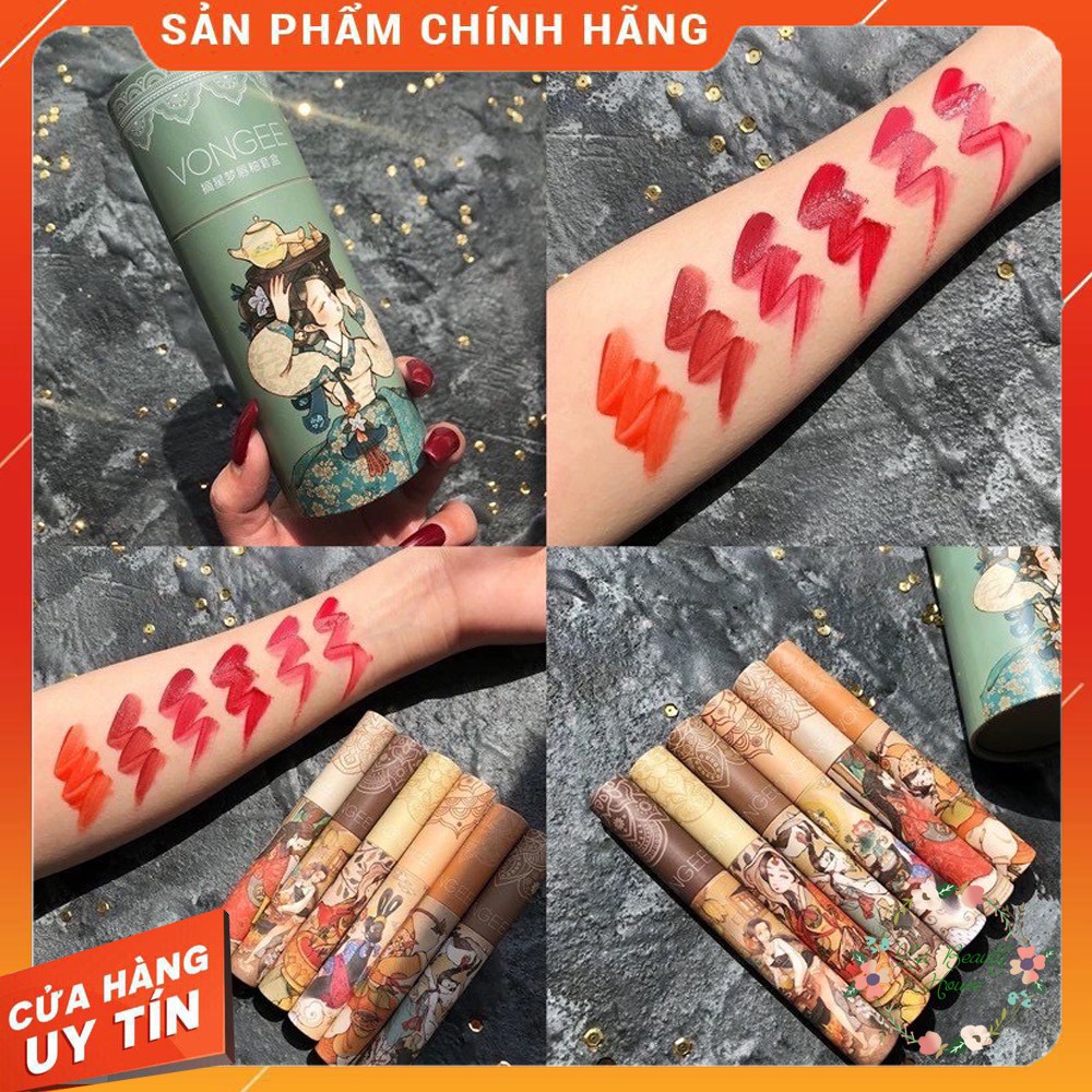 [SẴN-NEW] Set Son Cổ Trang 6 Thỏi Nội Địa Trung VONGEE Lên Màu Chuẩn Đẹp Lâu Trôi [MUA NGAY] | BigBuy360 - bigbuy360.vn