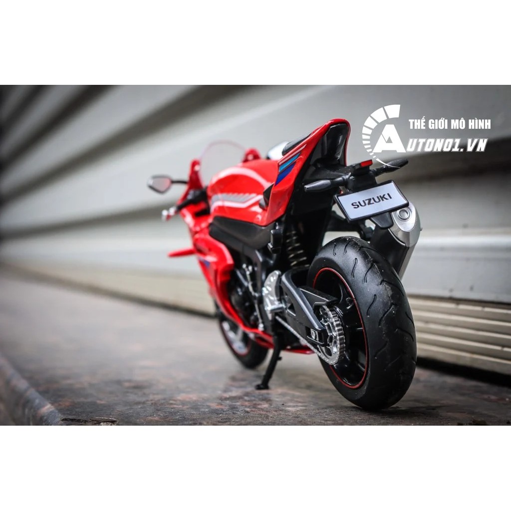 MÔ HÌNH XE SUZUKI GSX-R1000 RED 1:12 MSZ 7209