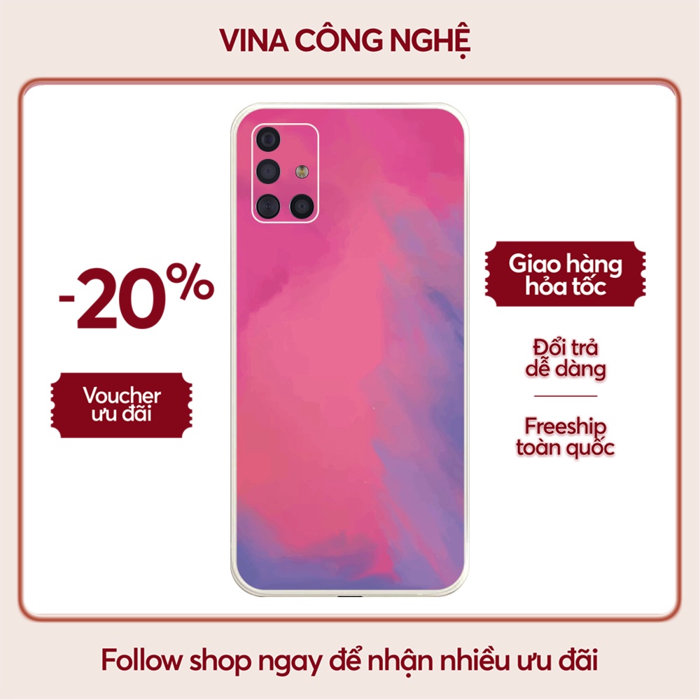 Ốp lưng Samsung A71/A02S/A12/A22 4G/A32/....dẻo cạnh vuông bảo vệ camera hình Water Colour