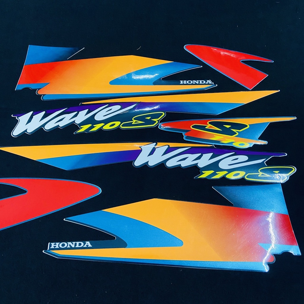BỘ TEM RỜI DÁN FULL XE WAVE S100 ĐỜI 2000