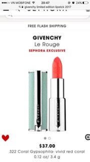 Son Givenchy màu 325