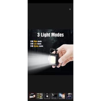 Đèn móc khoá mini COB 800 lumen siêu sáng, edc nhỏ gọn hỗ trợ cắm trại, du lịch, dự phòng