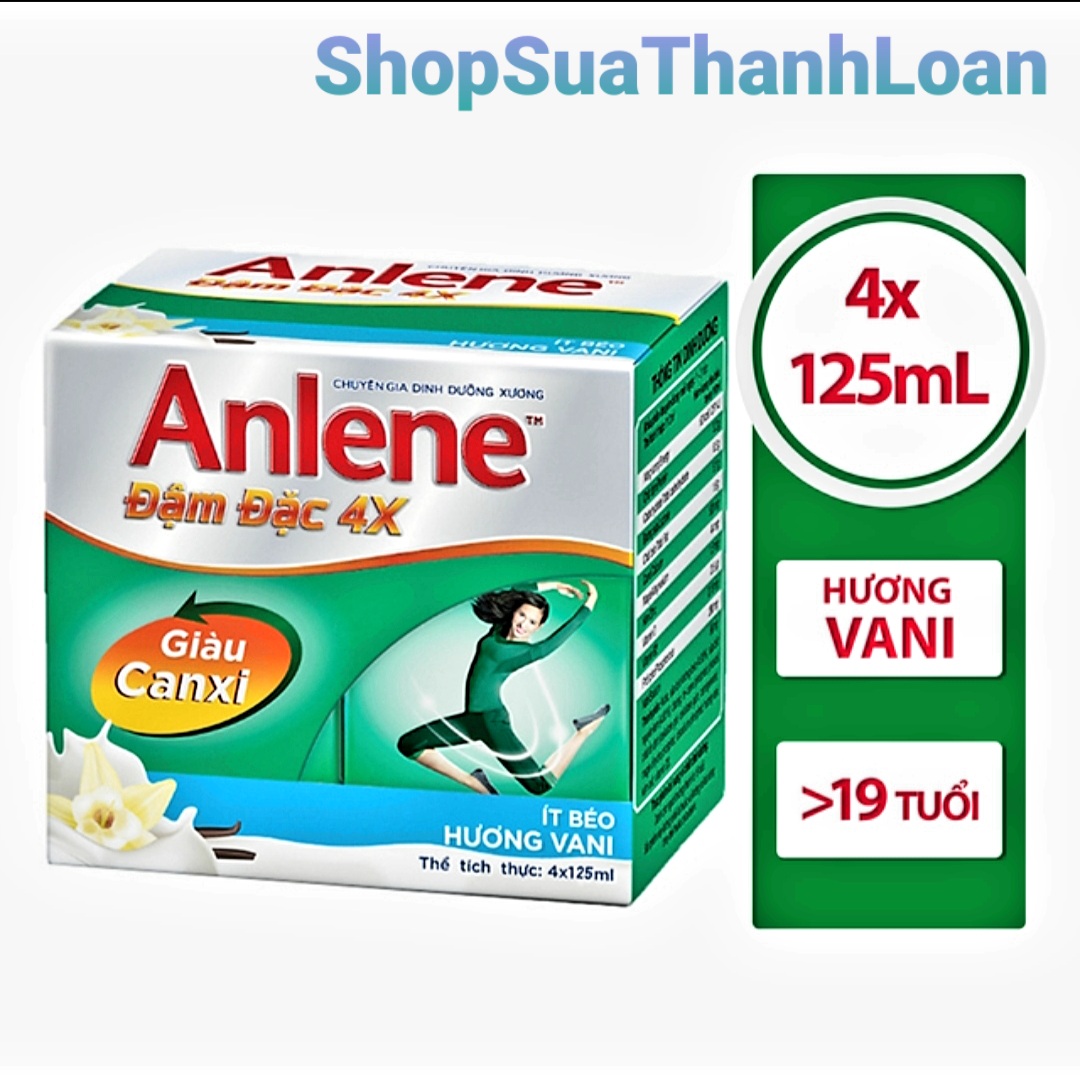 Sữa nước Anlene CONCENTRATE đậm đặc Lốc 4x125ml