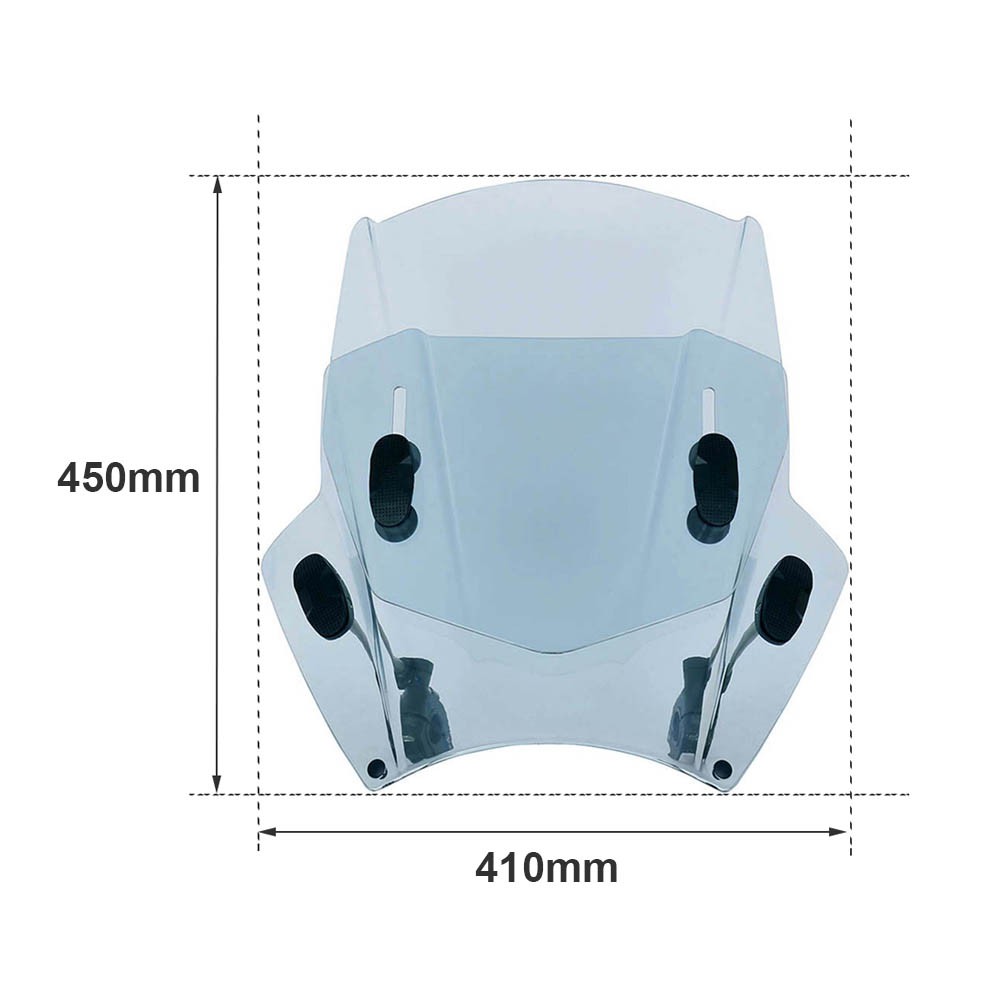 Kính Chắn Gió 22mm 25mm 28mm Gắn Tay Lái Xe Máy