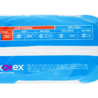 Băng vệ sinh KOTEX ✅Siêu mỏng ✅Không cánh (8 miếng x 23 cm)