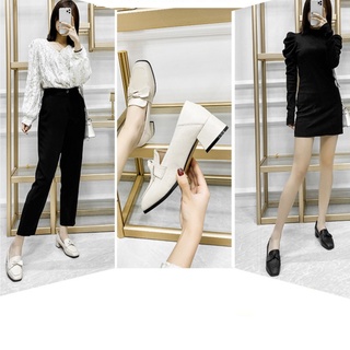 Giày Gót Vuông Kiểu Dáng Thanh Lịch THC40