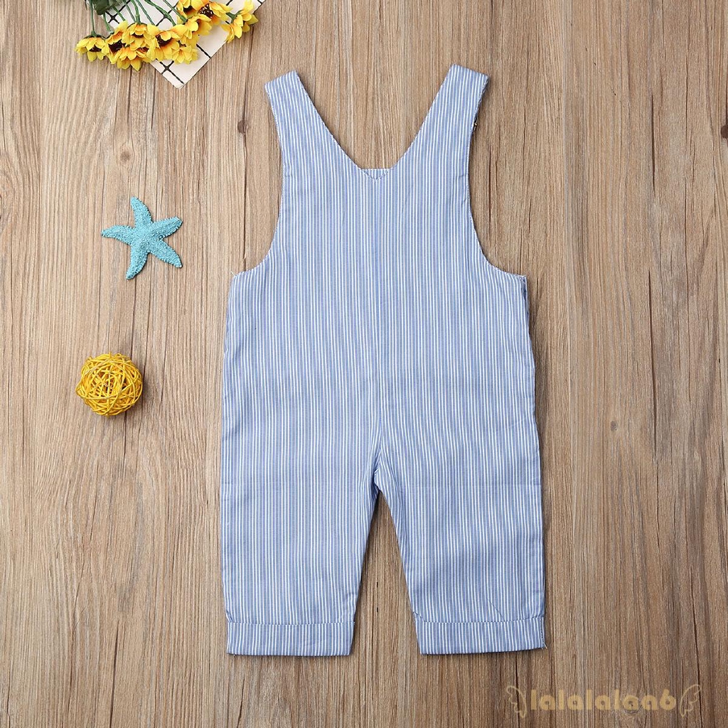 ◕ω◕Baby Stripe Casual Bib Pants Or Suspender Dress