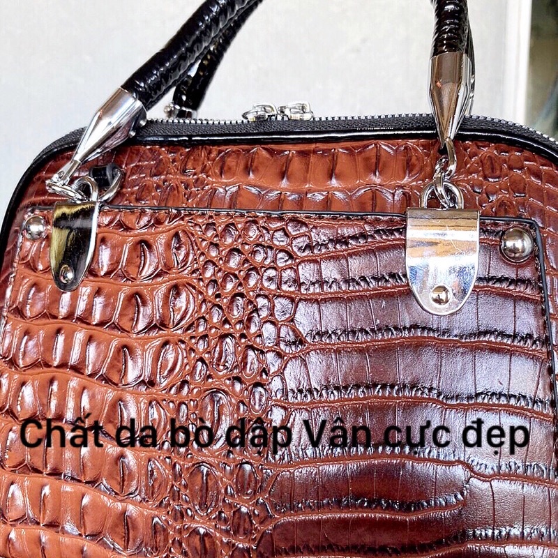 Túi Xách Nữ Da Bò Dập Vân Cá Sấu Cao Cấp Rẻ Đẹp - A&ESHOP 90980