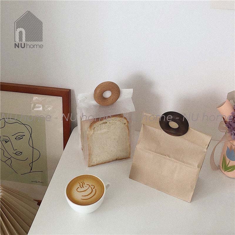 nuhome.vn | Kẹp túi gỗ hình Donut thiết kế theo phong cách Nhật Bản
