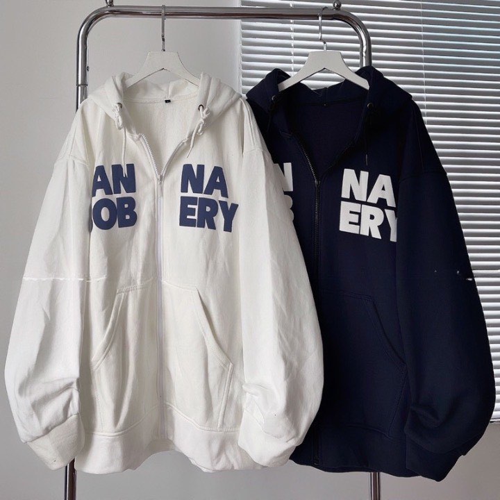 Áo nỉ hoodies mới form Rộng in Chữ NAERY Siêu Đẹp Phong Cách Hàn Quốc - Zadola fashion.