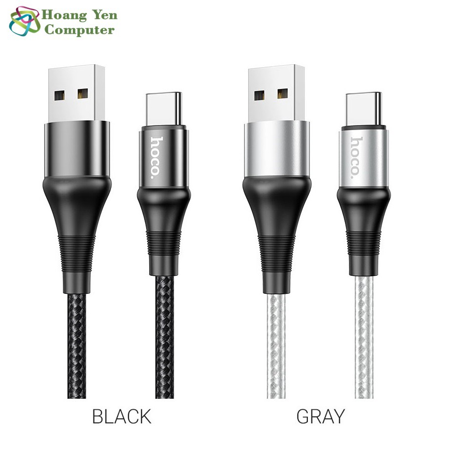 Cáp Sạc Nhanh TYPE C Hoco X50 Dây Dù Chông Đứt cho ANDROID dài 1M - BH 3 tháng 1 đổi 1
