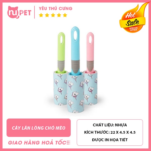 Cây lăn lông chó mèo Nupet | Dụng cụ vệ sinh lông thú cưng tiện lợi