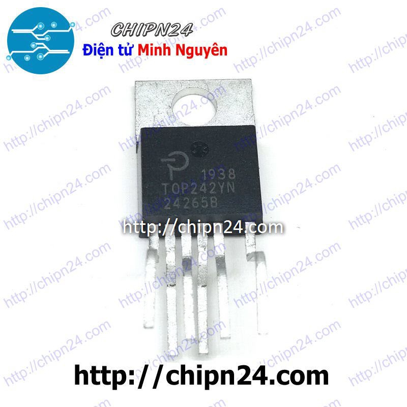 [1 CON] IC TOP242 TO-220-6 (TOP242YN TOP242Y 242 700V 22W) (IC nguồn bếp từ)