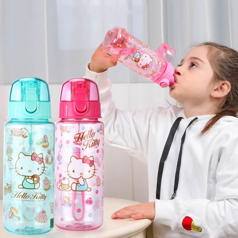 Bình nước nhựa xinh xắn có ống hút cho trẻ em