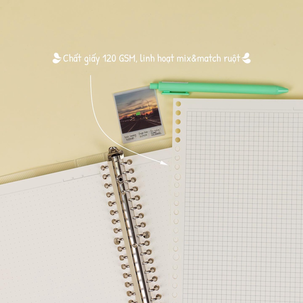 Sổ binder sắt Klong A4 120GSM giấy dày