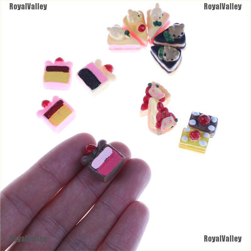 Set 5 Mô Hình Bánh Tráng Miệng 3d Trang Trí Nhà Búp Bê