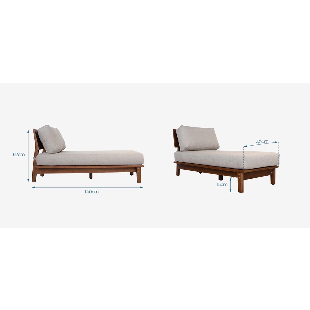 Ghế Sofa Góc Gỗ Cao Su Tự Nhiên MOHO VLINE 601