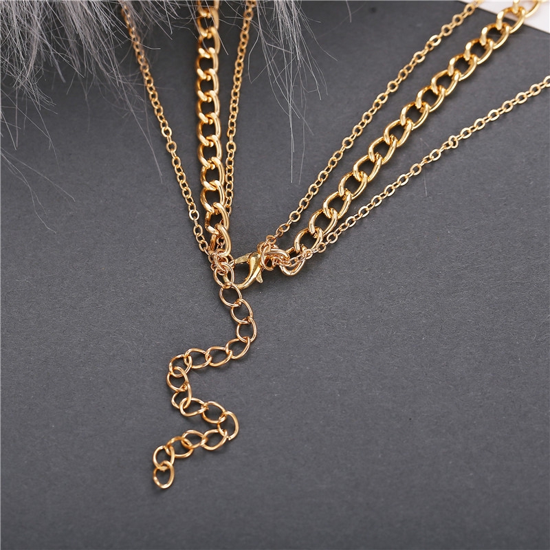 Dây Chuyền Nhiều Lớp Mặt Hình Hoa Hồng Thời Trang Cho Nữ