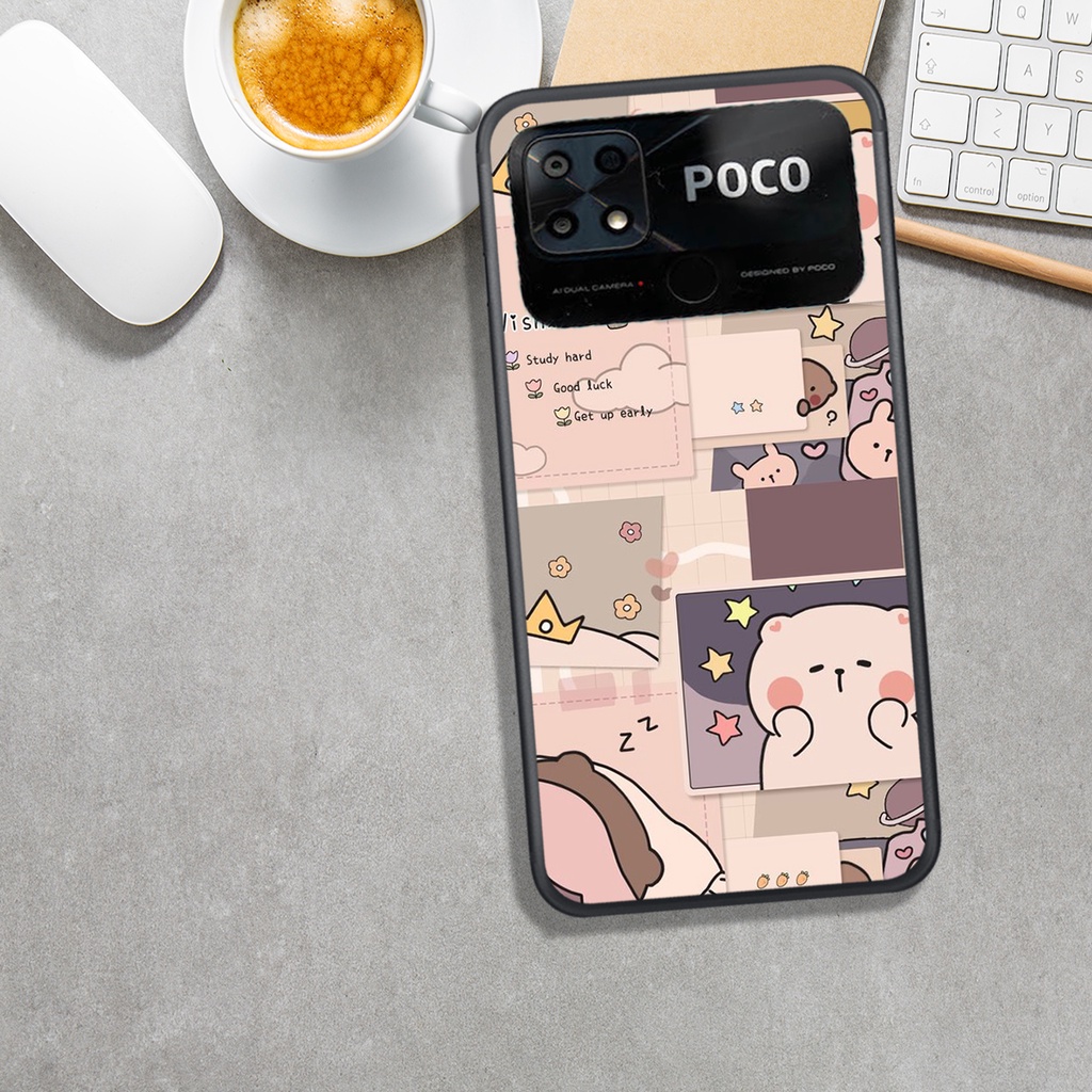ỐNG LƯNG XIAOMI POCO C40, IN HÌNH. GẤU SIÊU ĐÁNG YÊU.