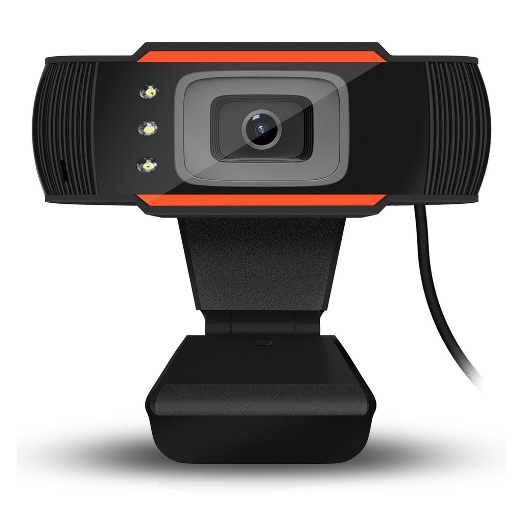 Webcam Cao Cấp A870 C3 3 Đèn Led - Tự Động Lấy Nét, Hỗ Trợ Điều Kiện Thiếu Sáng