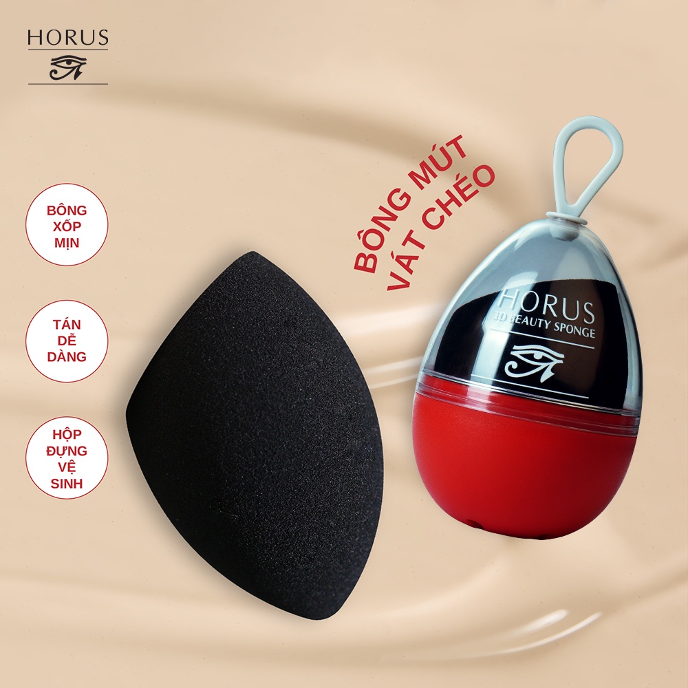 Mút Trang Điểm Màu Đen Horus 3D Beauty Sponge