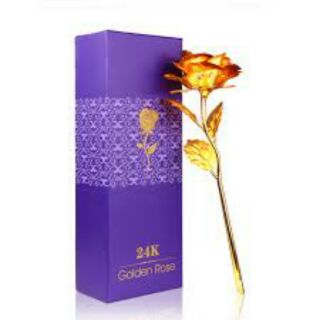 Hoa Hồng Mạ Vàng 24k ( Box Đẹp )