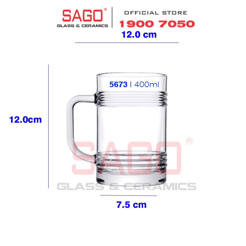 Ly Thủy Tinh Có Quai Pasabahce Tin Can Beer 400ml | Thủy tinh Cao Cấp, Nhập khẩu Thổ Nhĩ Kỳ