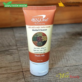 Sữa Rửa Mặt Thảo Dược [Thuốc Bắc] BN-ONE [Tuýp 50g]