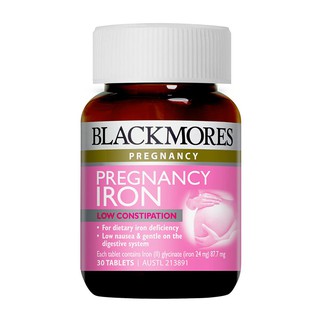 Viên sắt cho bà bầu Blackmores Pregnancy Iron của Úc