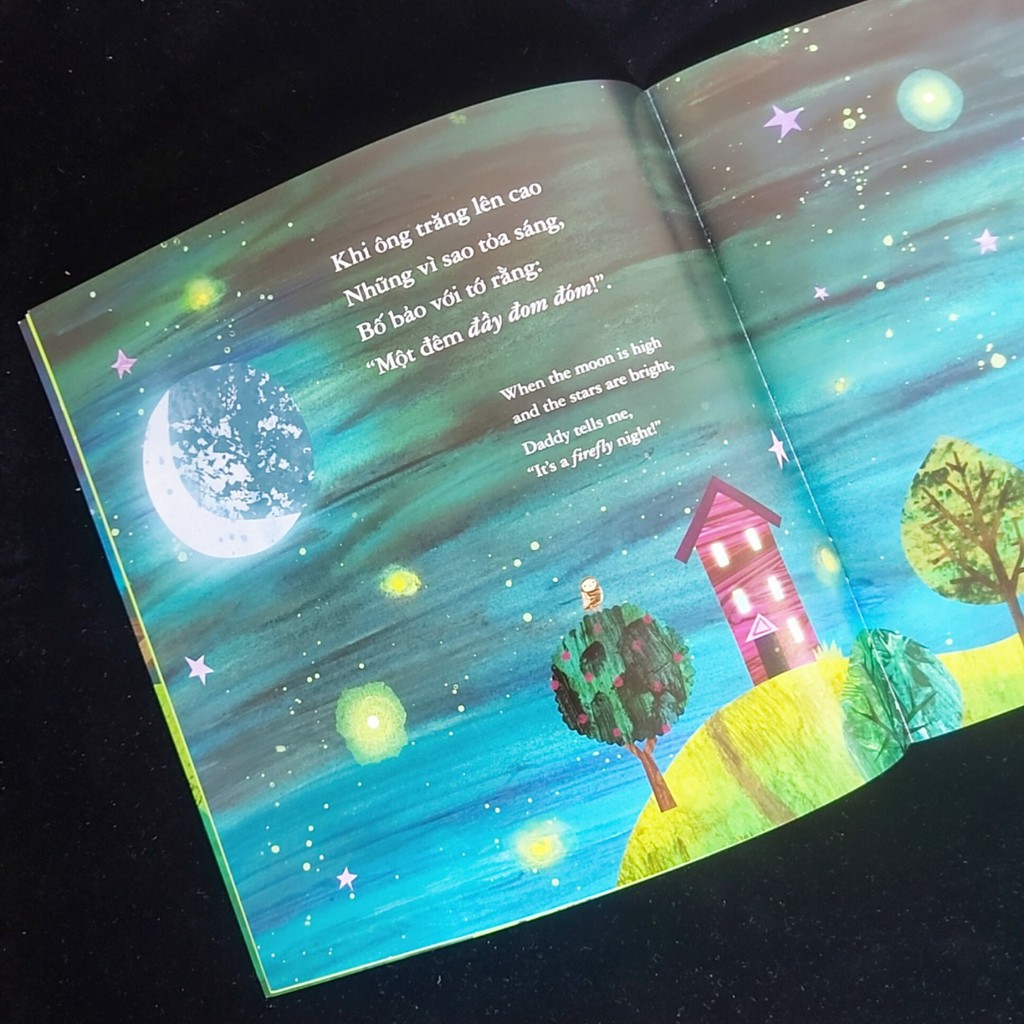 Sách - Picture book song ngữ Đêm đom đóm (dành cho bé 0-6 tuổi)