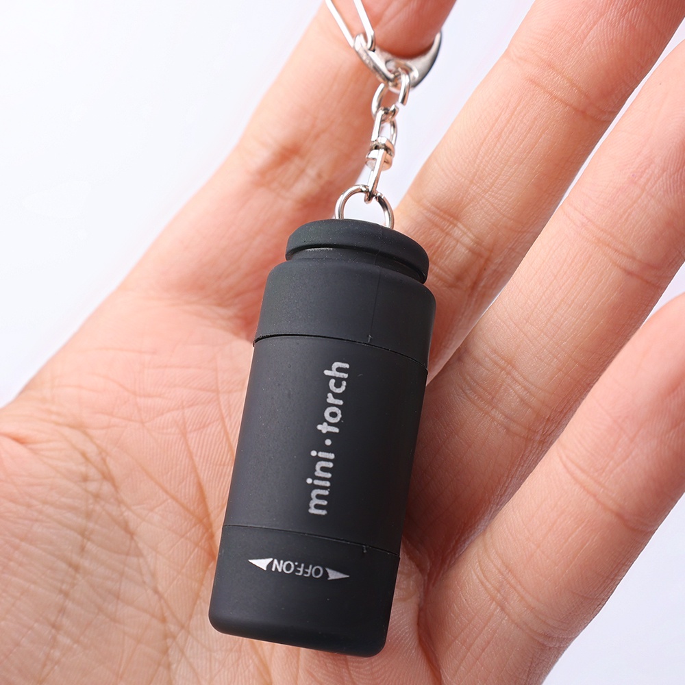 Móc Khóa Đèn LED Mini Chống Thấm Nước Có Thể Sạc Lại Bằng Cổng USB Tiện Dụng