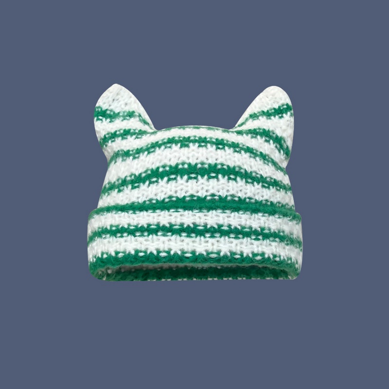 ✿ Mũ Beanie Dệt Kim Đính Sừng Quỷ Và Đầu Lâu Dễ Thương