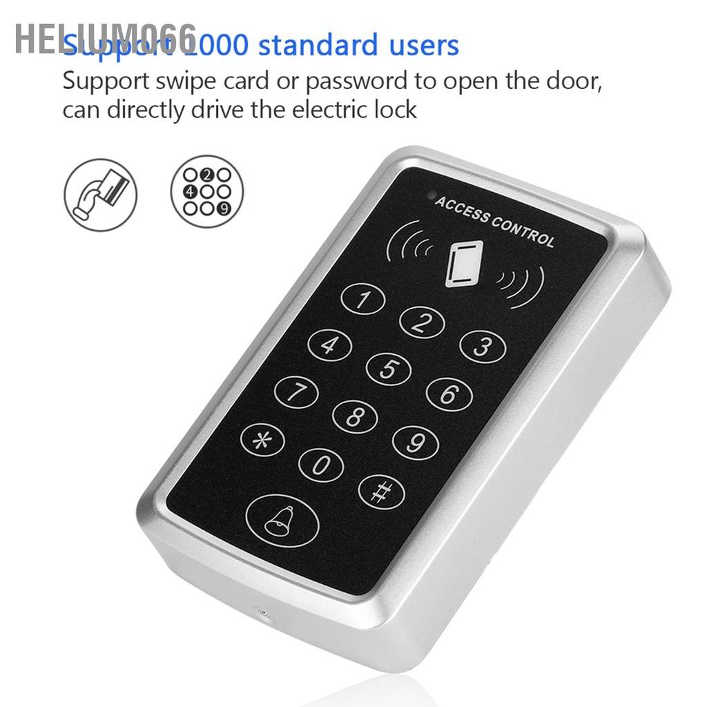 Hệ thống kiểm soát ra vào cửa T11-P Bàn phím đọc RFID cho Bộ điều khiển truy cập an ninh nhà Helium066