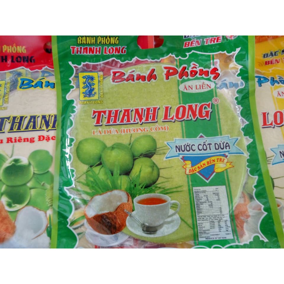 Bánh phồng sữa cốm lá dứa Thanh Long 420g