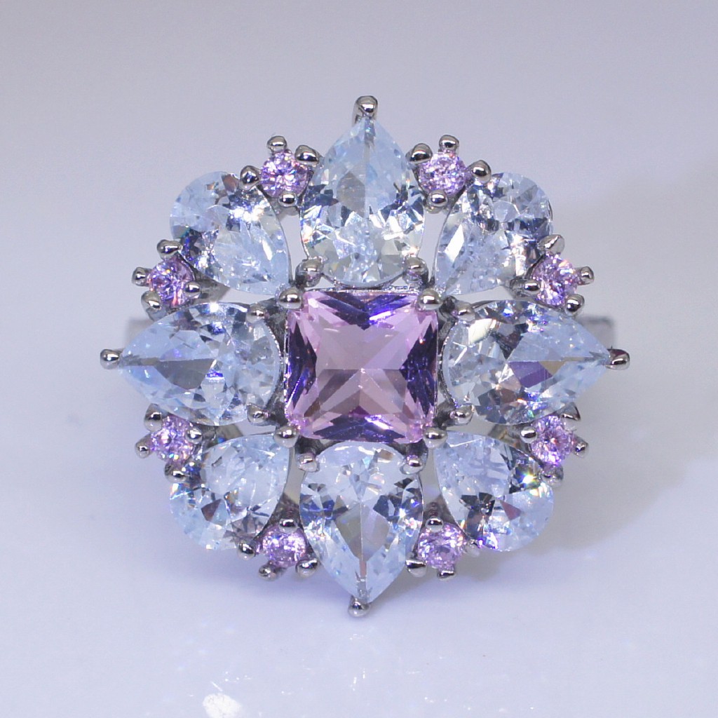 Nhẫn Đeo Tay Kim Loại Đính Đá Hình Giọt Nước Thời Trang Cho Nữ