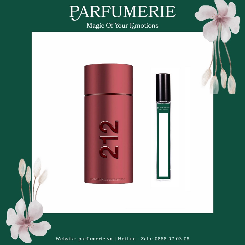 [Chiết chính hãng Nước hoa nam 212 Sexy Men EDT quyến rũ nam tính ấm áp