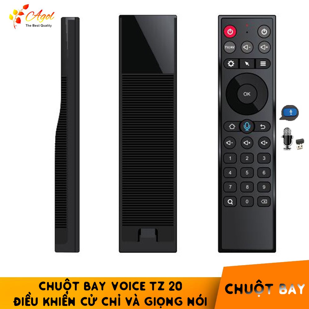 Điều khiển chuột bay tìm kiếm giọng nói Remote Mouse Air tz20  điều khiển cử chỉ thông minh