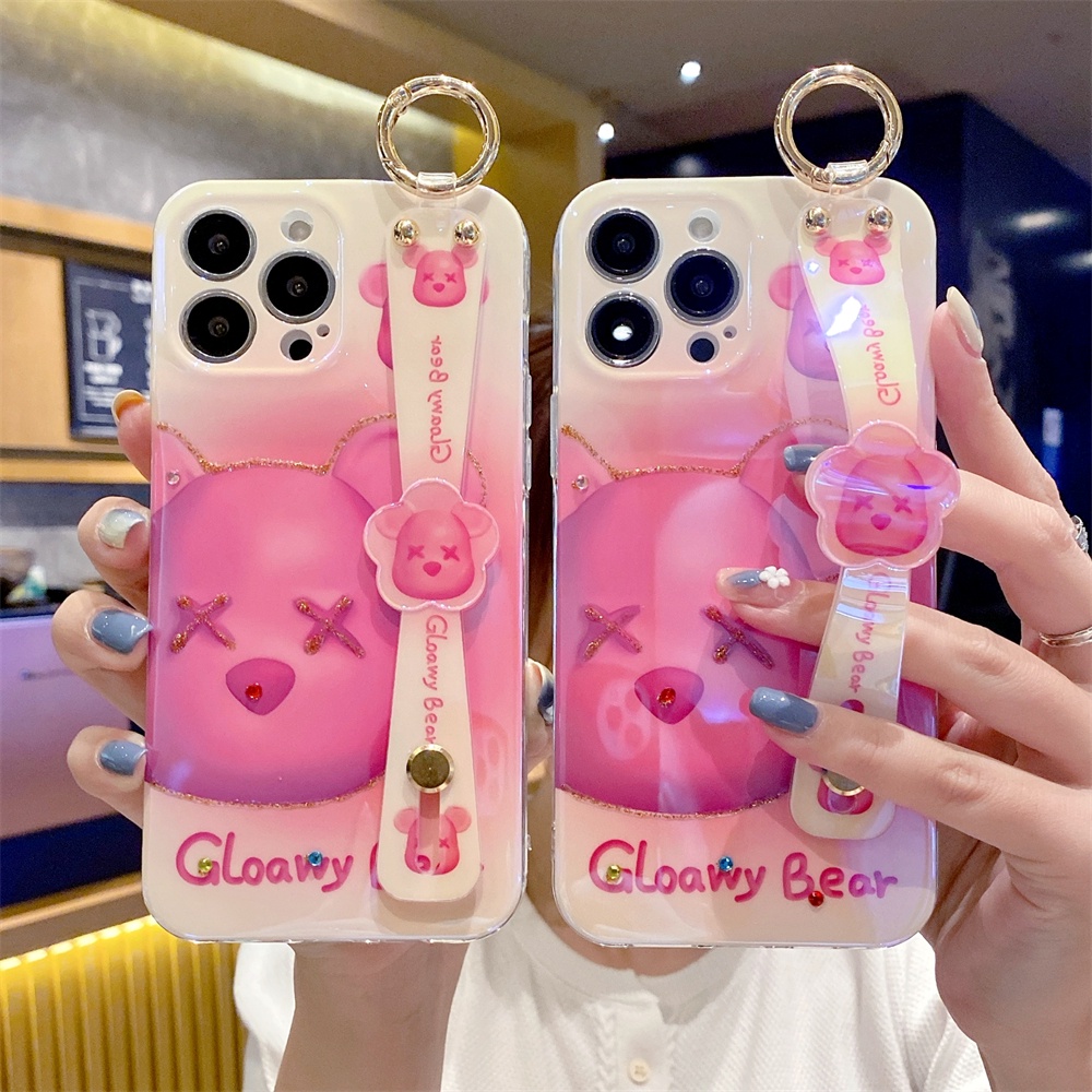 Ốp Điện Thoại Có Giá Đỡ Hình Gấu Cho iPhone 14max / 14pro Max / 13 Pro Max / 14 / 13 / 12 / 11 / XS / XS / XSMAX / 7P / 8P