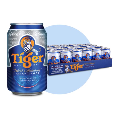 Bia Tiger Thùng 24 Lon 330ml