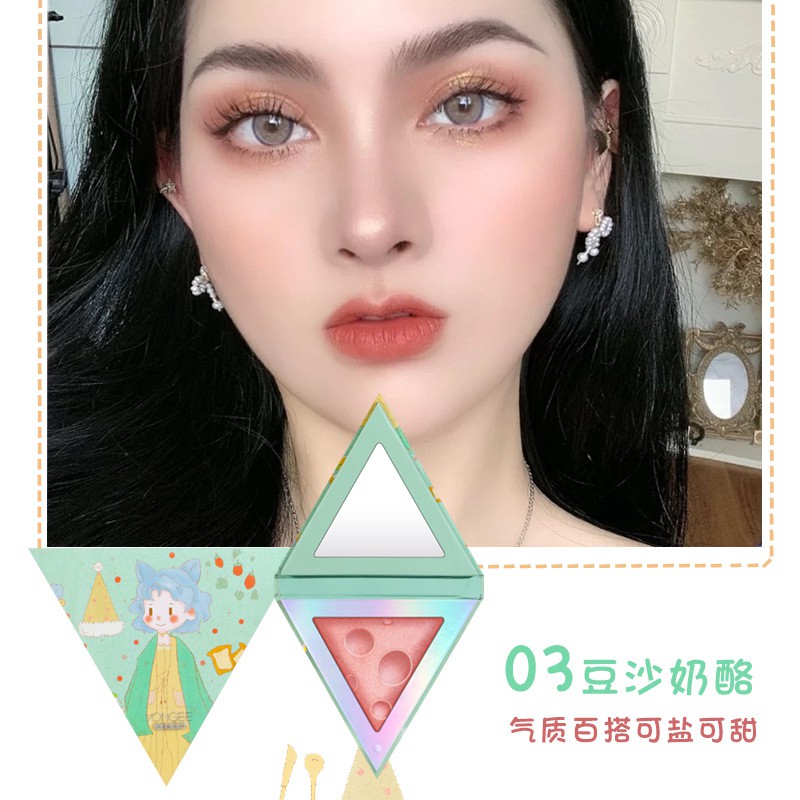 🌈🍓🍭 Phấn Má Hồng Tam Giác Bắt Sáng Kiêm Phấn Mắt Vongee Format Xinh Lắm Luôn - Y262 | BigBuy360 - bigbuy360.vn