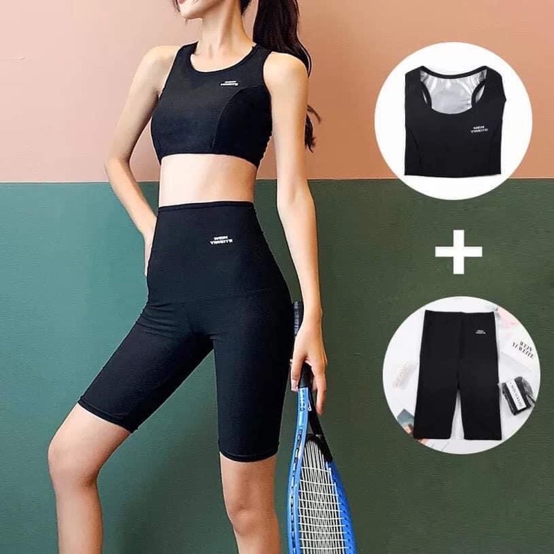 Bộ tập gym nữ hỗ trợ đốt mỡ trong quá trình tập | Set tập thể thao nữ Gen bụng định hình