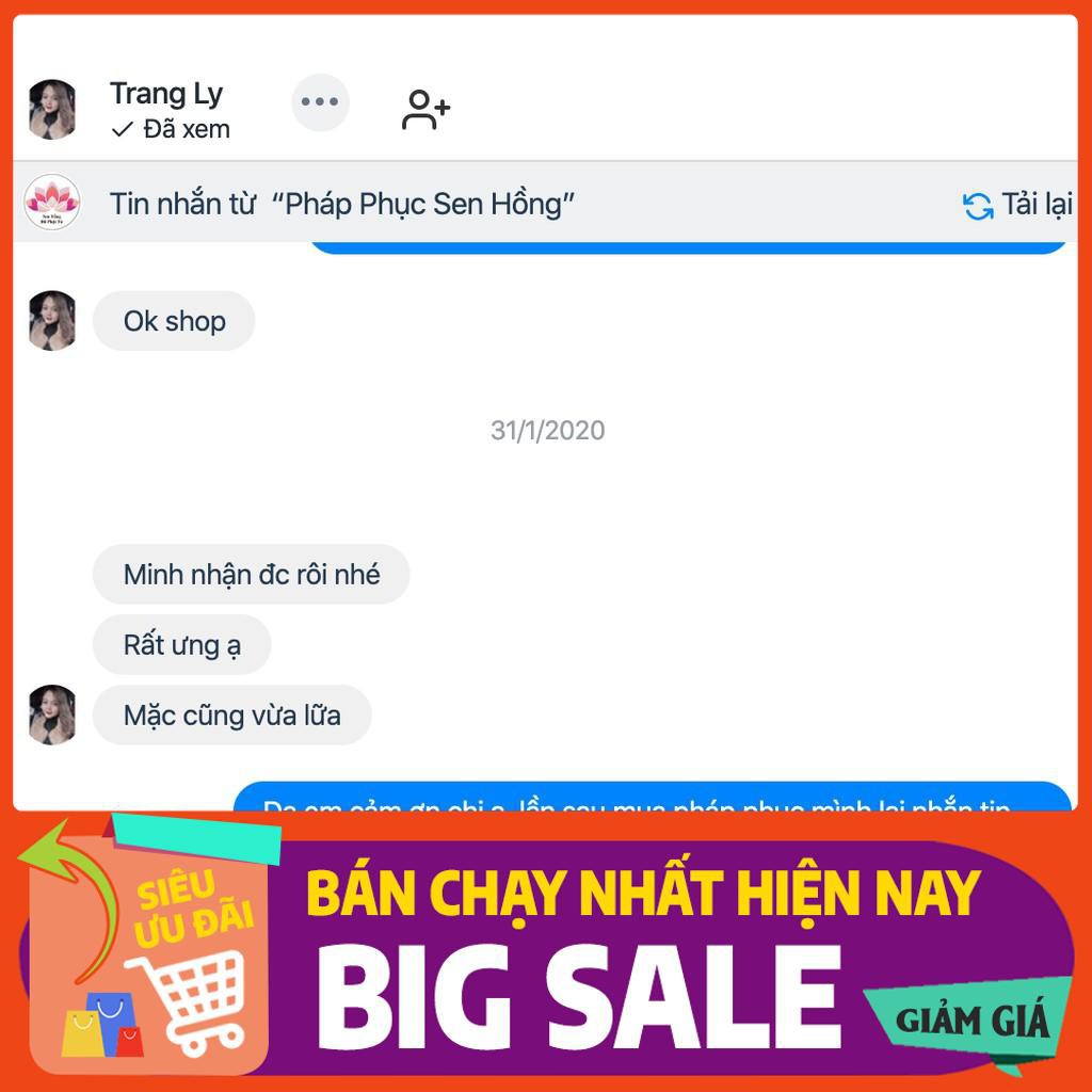 😍😘Quần áo Phật tử nữ màu hồng đẹp đài loan 5 nút - set lam đi chùa có sz 80kg