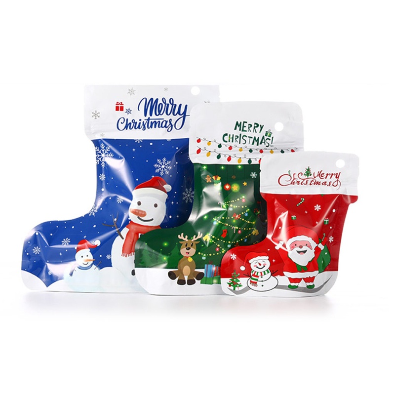 Túi Đựng Quà Giáng Sinh Hình Chiếc Tất Sáng Tạo